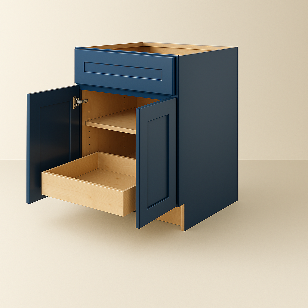 Home Decorators Collection Newport Mythic Blue Soft-Close Base Kitchen Cabinet