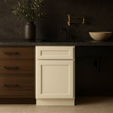 Home Decorators Collection Newport 30 in. W x 24 in. D x 34.5 in. H Assembled Plywood Base Kitchen Cabinet in Blended Cream with Soft Close