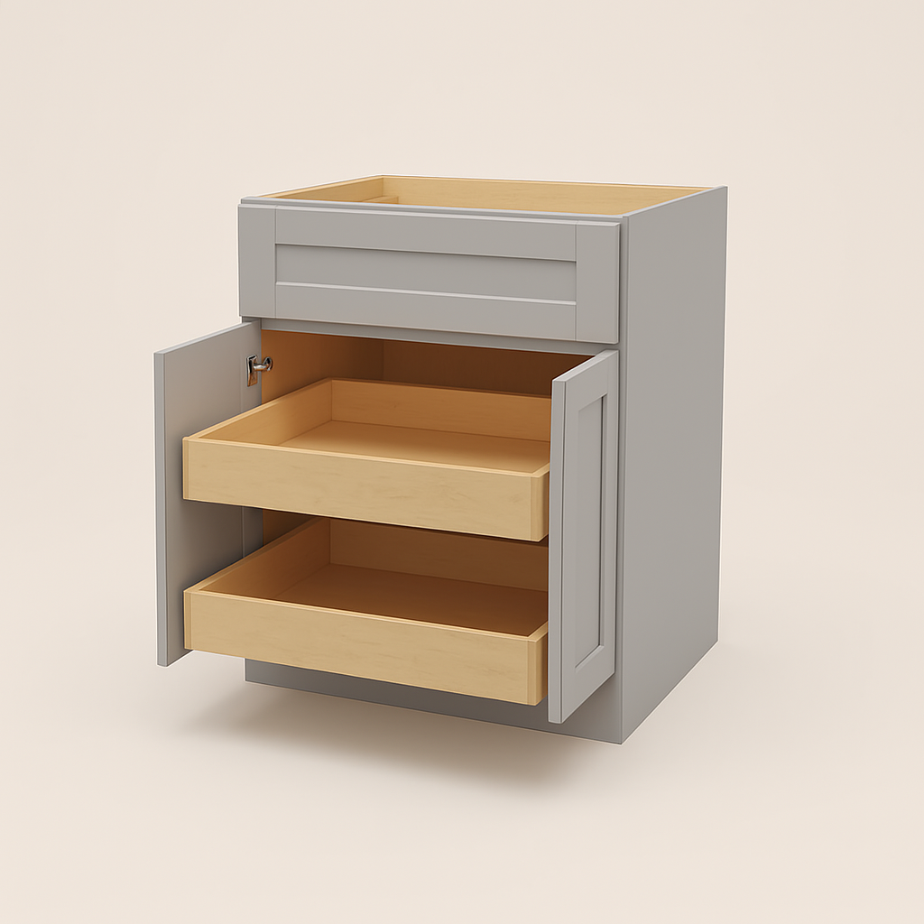 Home Decorators Collection Washington Veiled Gray Shaker Base Kitchen Cabinet