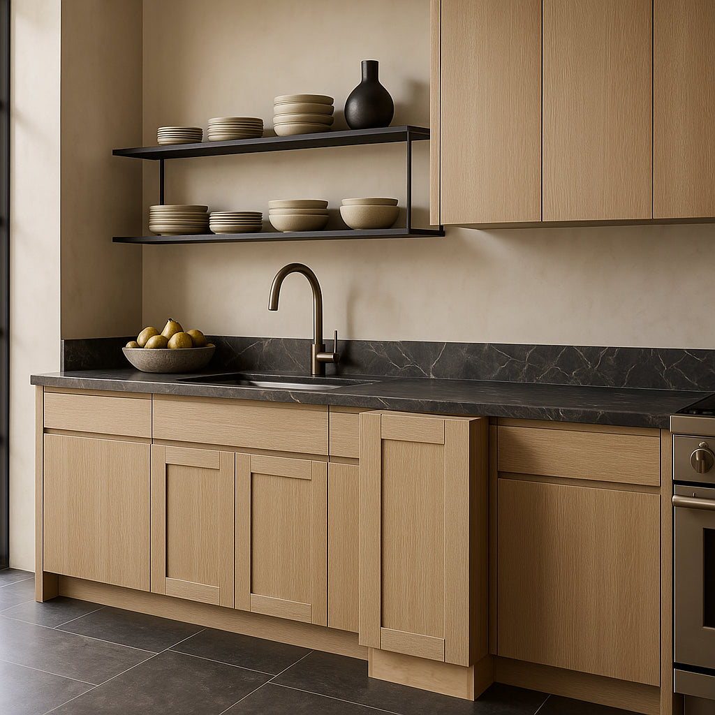 Home Decorators Collection Washington Oak Base Kitchen Cabinet with Soft-Close