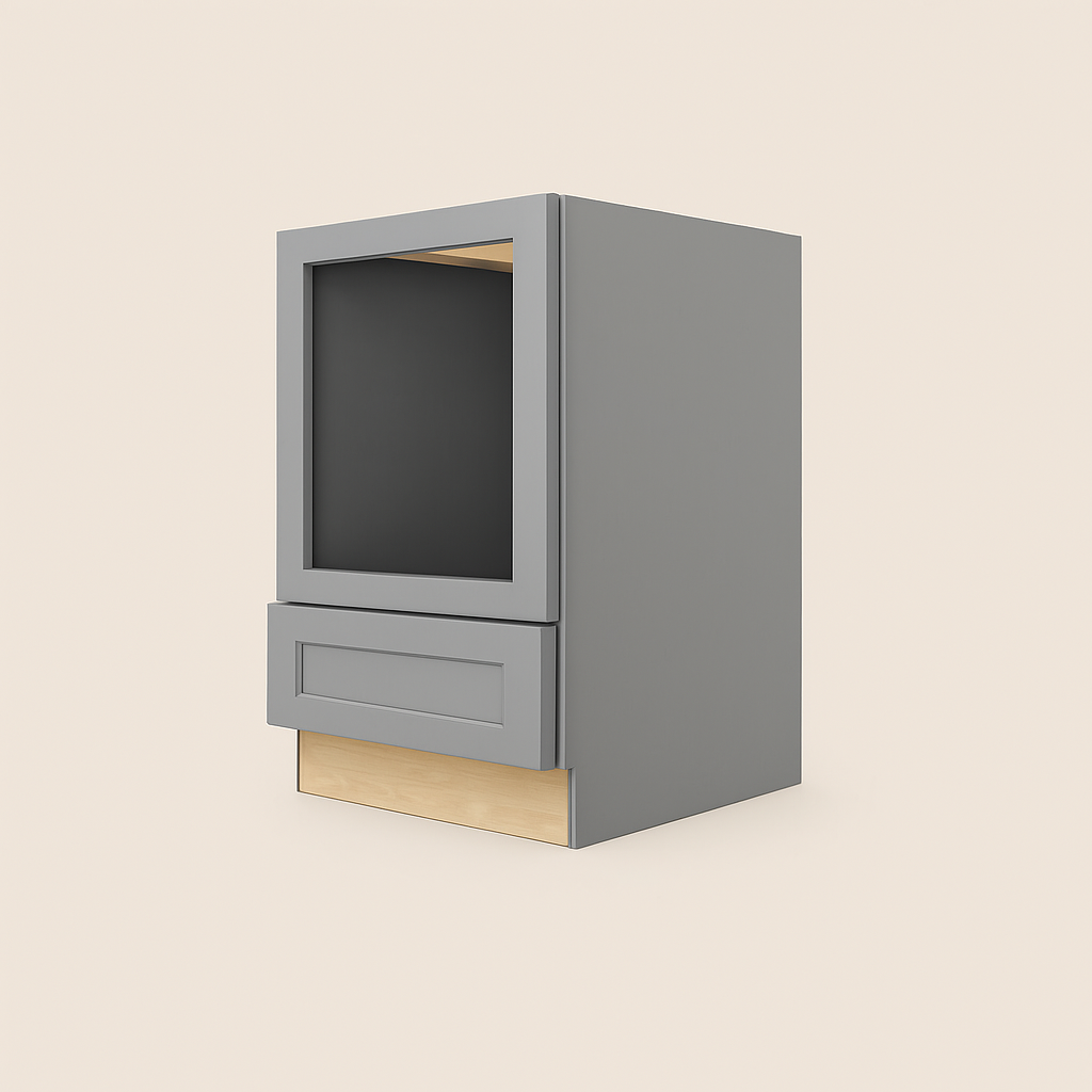 Home Decorators Collection Newport Microwave Base Kitchen Cabinet, Pearl Gray