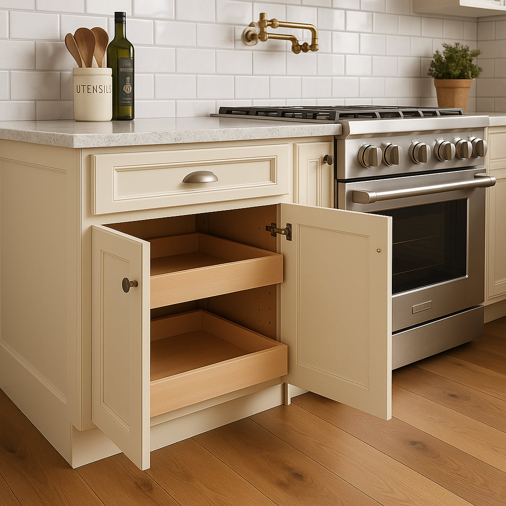 Home Decorators Collection Newport Cream Plywood Kitchen Cabinet