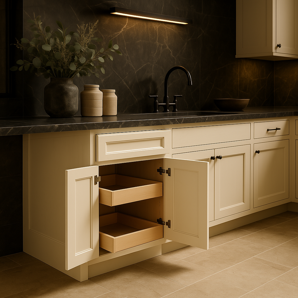 Home Decorators Collection Newport Cream Plywood Kitchen Cabinet