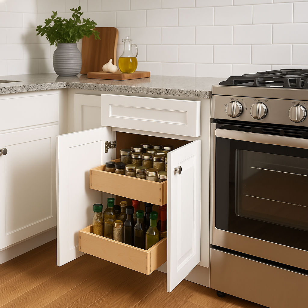 Home Decorators Collection Grayson 24" Pacific White Plywood Kitchen Cabinet
