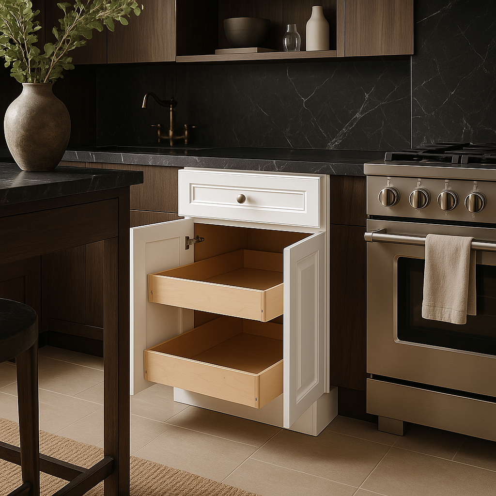 Home Decorators Collection Grayson 24" Pacific White Plywood Kitchen Cabinet