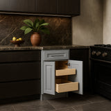 Home Decorators Collection Grayson 24 in. Pearl Gray Base Kitchen Cabinet