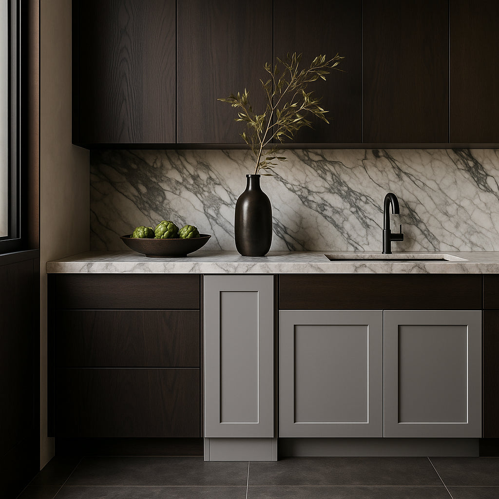 Home Decorators Collection Newport Full Height Base Kitchen Cabinet in Pearl Gray