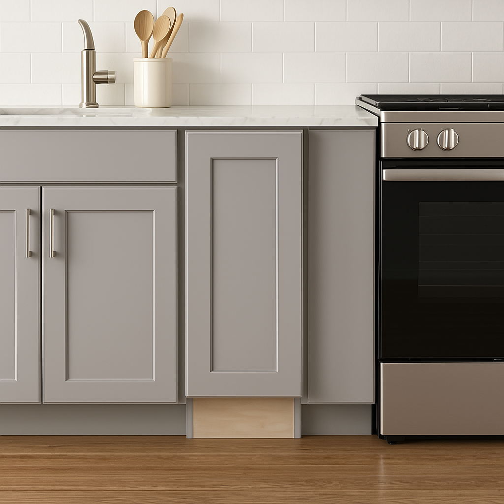 Home Decorators Collection Newport Full Height Base Kitchen Cabinet in Pearl Gray