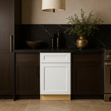 Home Decorators Collection Newport 15 in. W x 24 in. D x 34.5 in. H Assembled Plywood Base Kitchen Cabinet in Pacific White