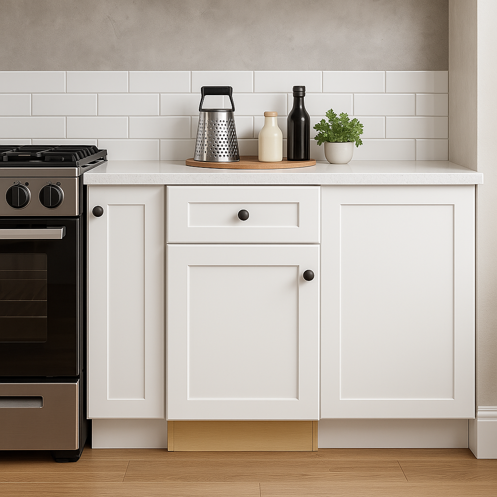Home Decorators Collection Newport 15 in. W x 24 in. D x 34.5 in. H Assembled Plywood Base Kitchen Cabinet in Pacific White