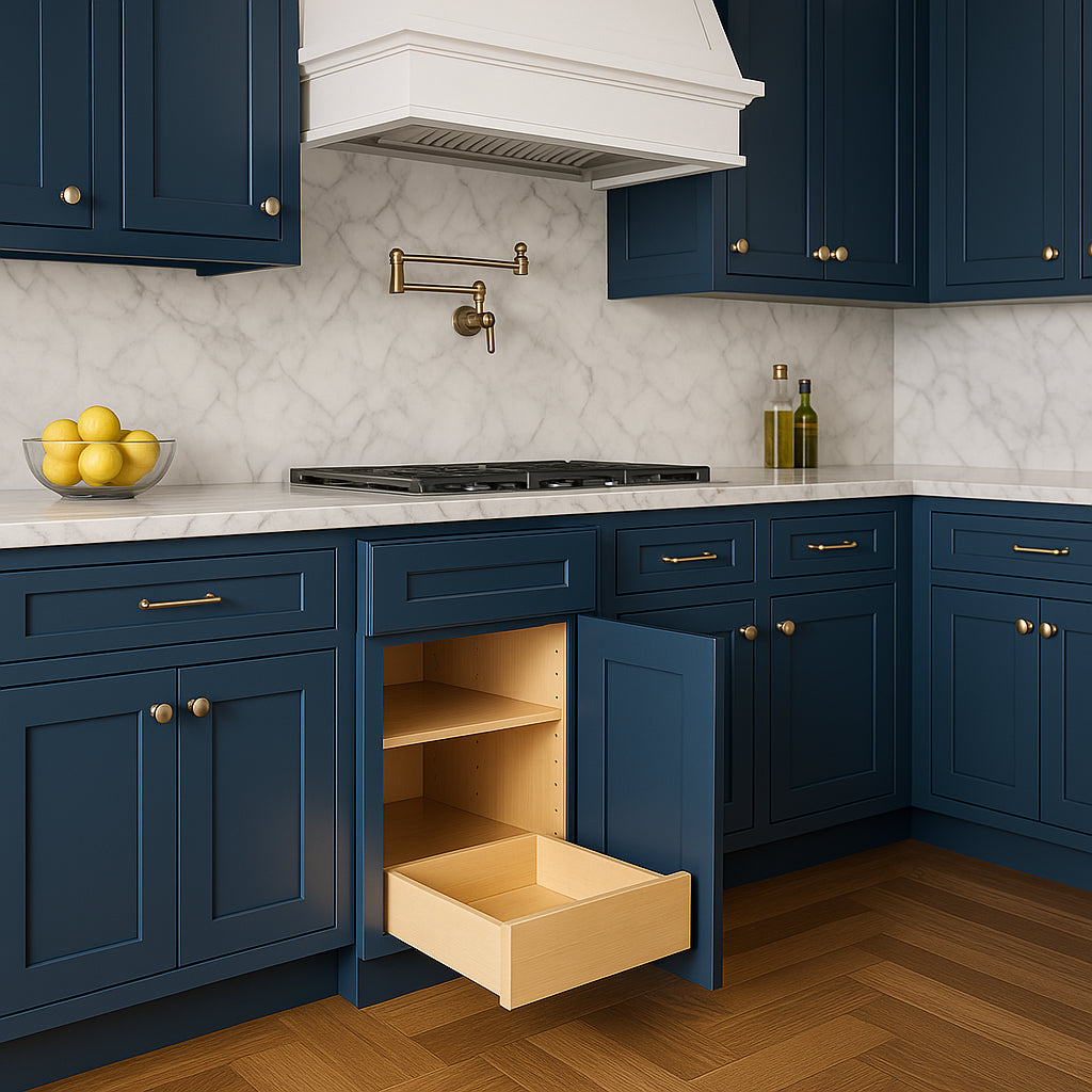 Home Decorators Collection Newport Mythic Blue Kitchen Base Cabinet