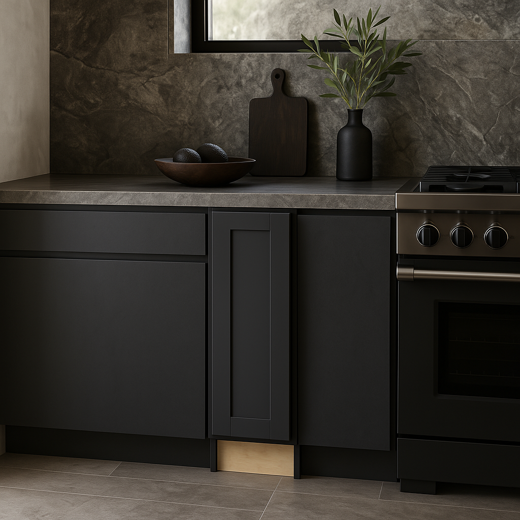 Home Decorators Collection Washington Onyx Kitchen Cabinet with Soft Close Door