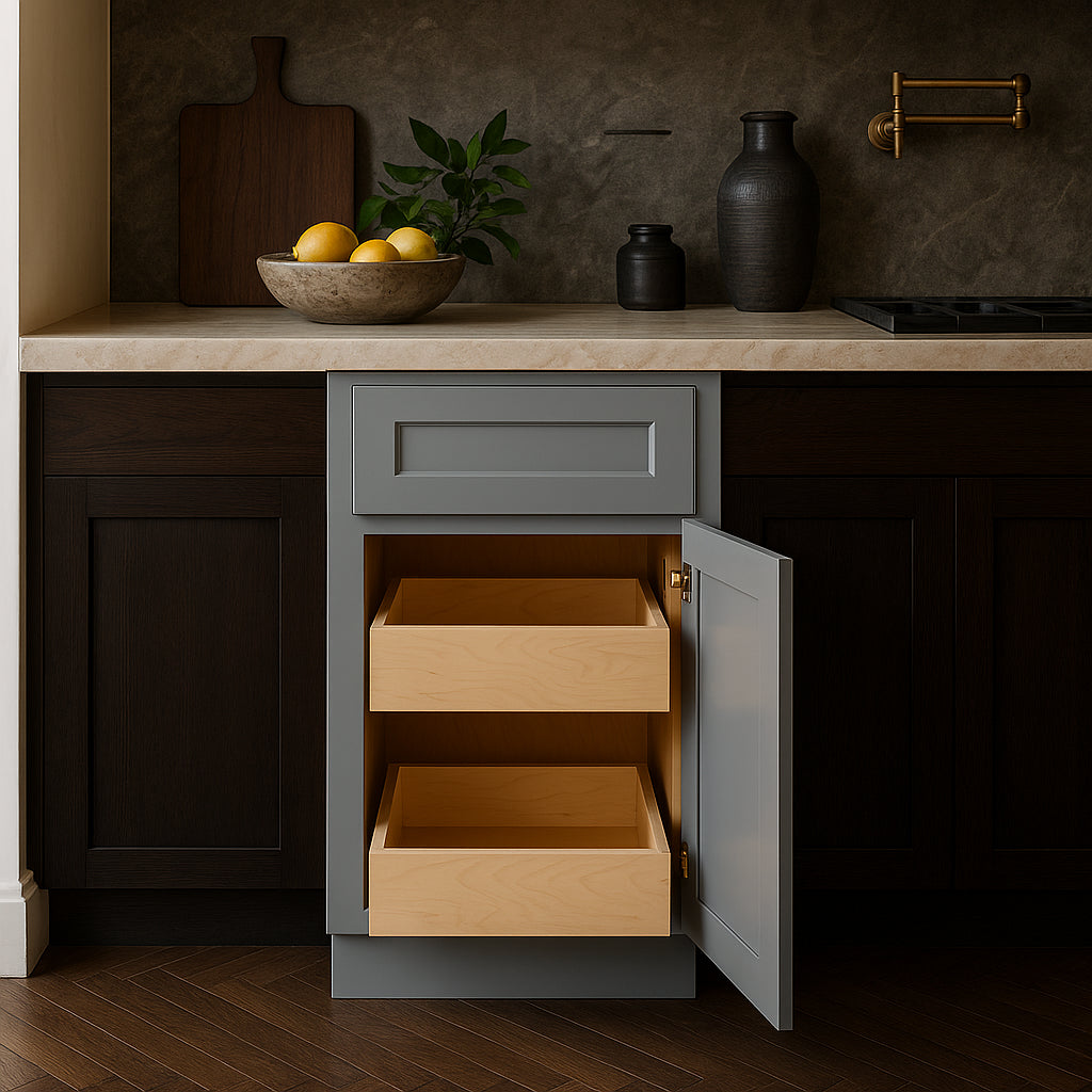 Home Decorators Collection Newport Pearl Gray Base Kitchen Cabinet