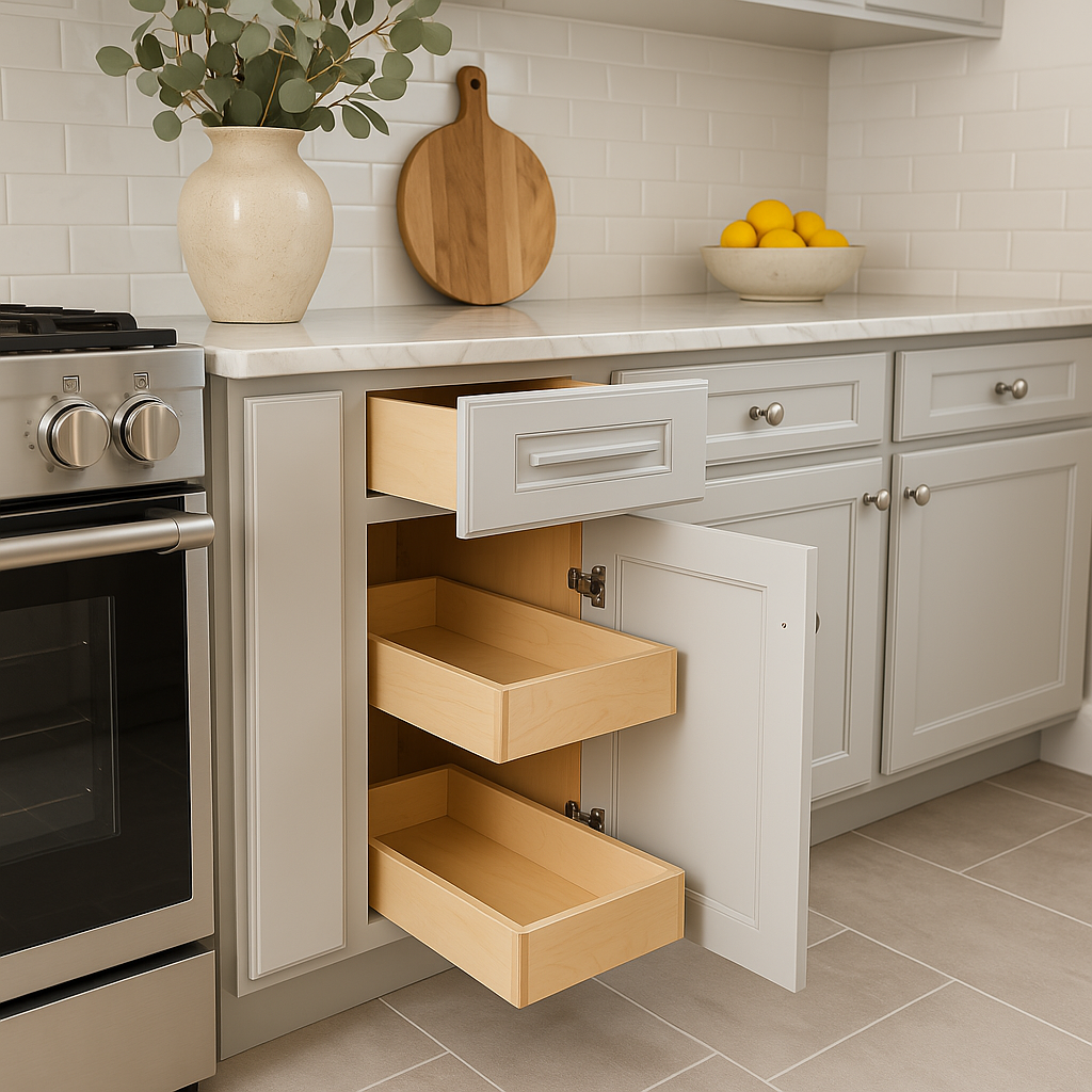 Home Decorators Collection Grayson Pearl Gray Kitchen Cabinet