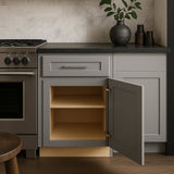 Home Decorators Collection Grayson Pearl Gray Soft-Close Base Kitchen Cabinet