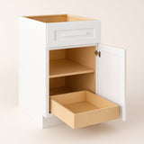 Home Decorators Collection Grayson 18 in. W x 24 in. D x 34.5 in. H Assembled Plywood Base Kitchen Cabinet in Pacific White