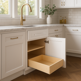 Home Decorators Collection Grayson 18 in. W x 24 in. D x 34.5 in. H Assembled Plywood Base Kitchen Cabinet in Pacific White