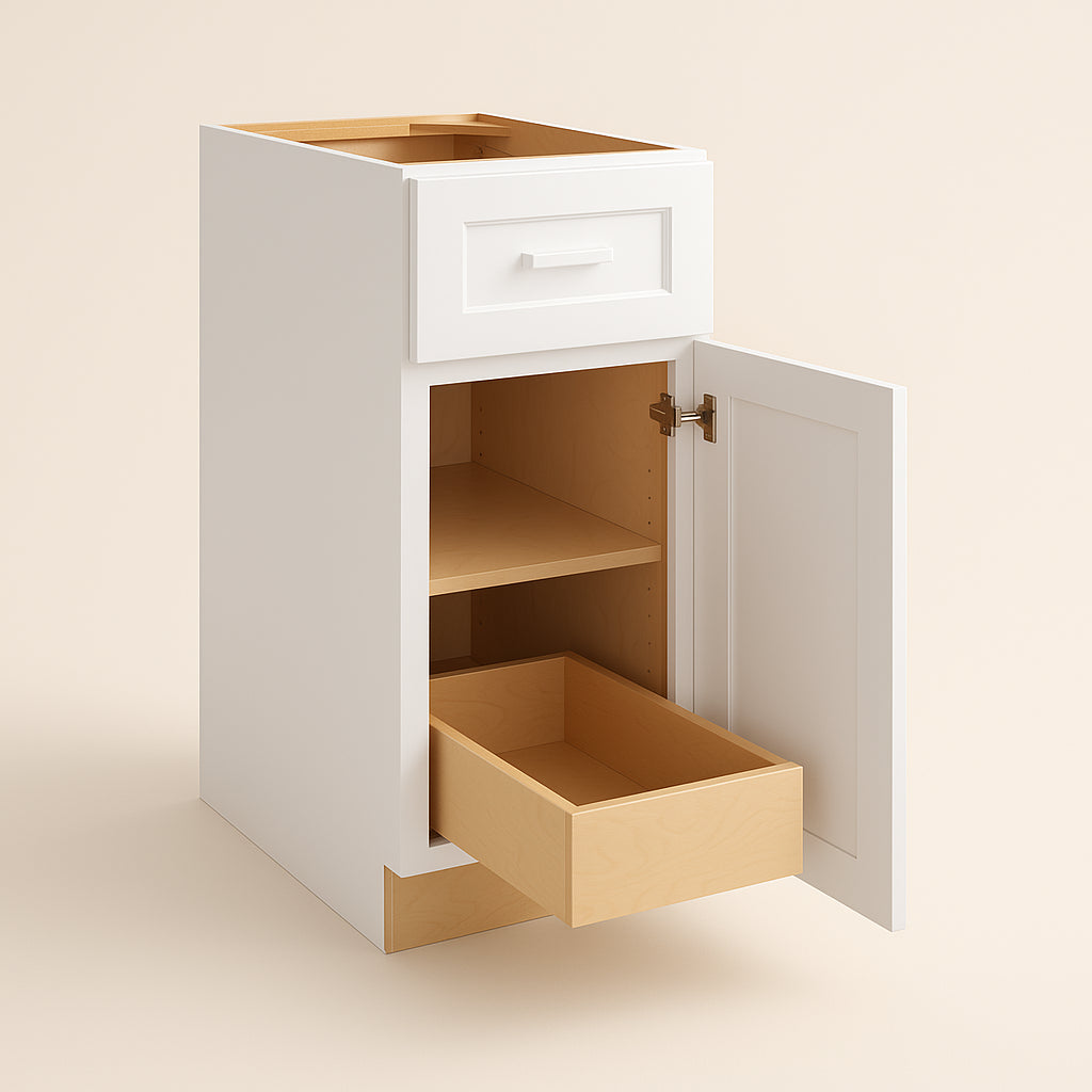 Home Decorators Collection Grayson Plywood Base Kitchen Cabinet in Pacific White