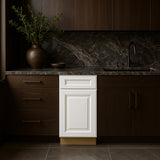 Home Decorators Collection Grayson 15 in. W x 24 in. D x 34.5 in. H Assembled Plywood Base Kitchen Cabinet in Pacific White