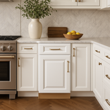 Home Decorators Collection Grayson 15 in. W x 24 in. D x 34.5 in. H Assembled Plywood Base Kitchen Cabinet in Pacific White