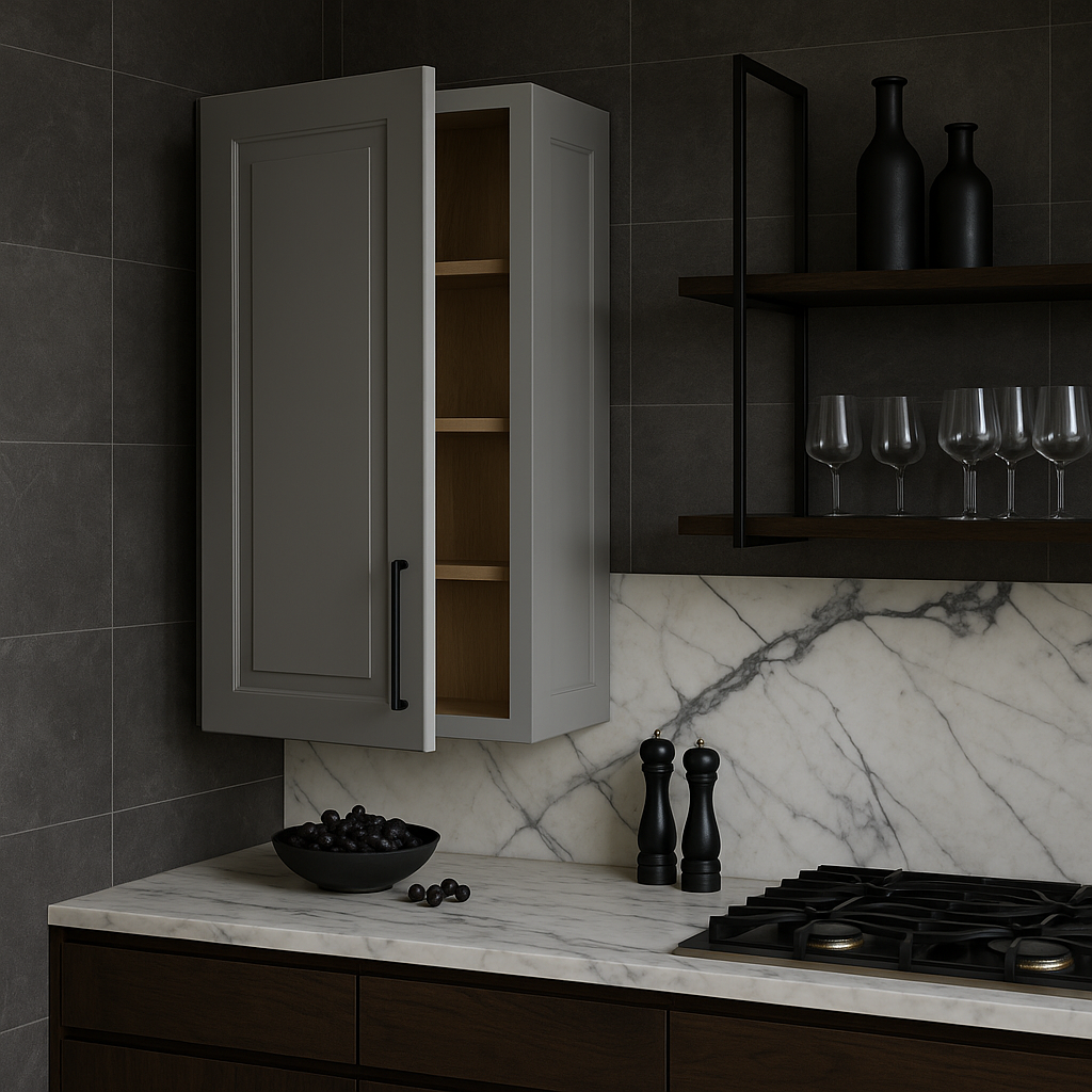 Home Decorators Collection Grayson 18 in. Wall Kitchen Cabinet in Pearl Gray