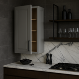 Home Decorators Collection Grayson 18 in. Wall Kitchen Cabinet in Pearl Gray