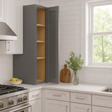 Home Decorators Collection Grayson Pearl Gray Kitchen Wall Cabinet with Soft-Close