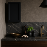 Home Decorators Collection Grayson 18 in. W x 12 in. D x 30 in. H Assembled Plywood Wall Kitchen Cabinet in Deep Onyx with Soft Close