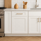RELIABILT Fairplay 12-in W x 34.5-in H x 24-in D White Shaker Base Kitchen Cabinet, Ready to Assemble, Plywood Construction