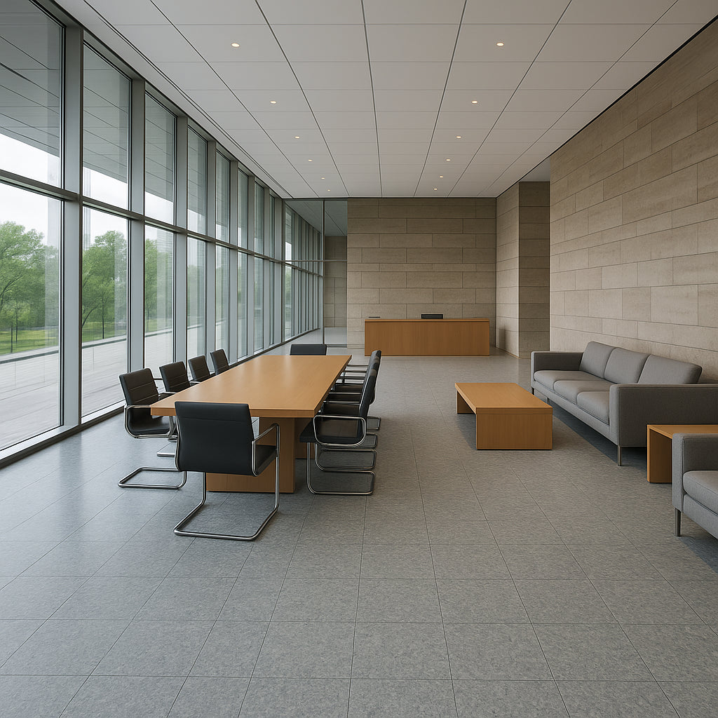 Armstrong Flooring Imperial Texture VCT Blue Gray 12-in W x 12-in L Commercial Vinyl Tile Flooring