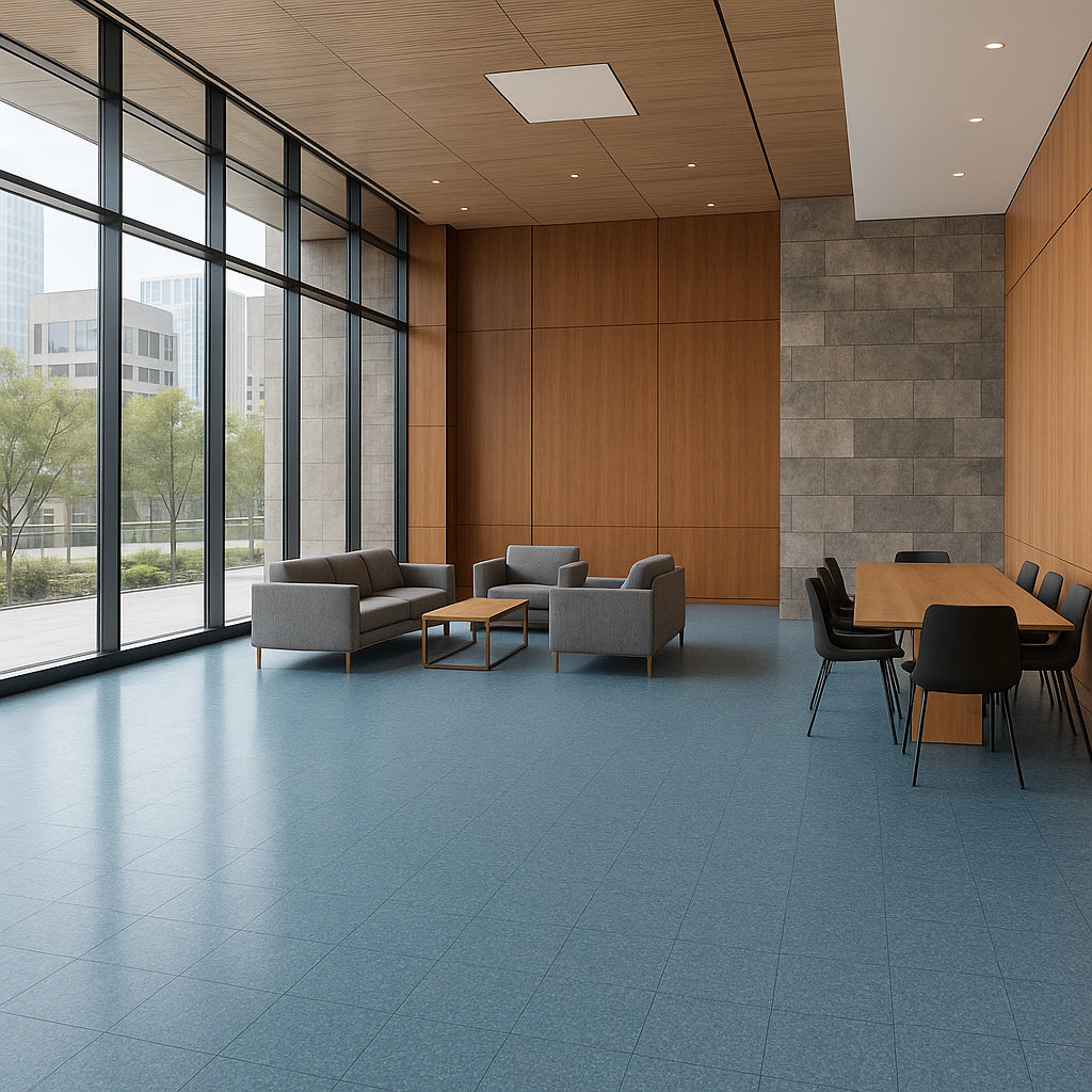 Armstrong Flooring Imperial Texture VCT Dutch Delft Vinyl Tile - 45 sq ft Carton