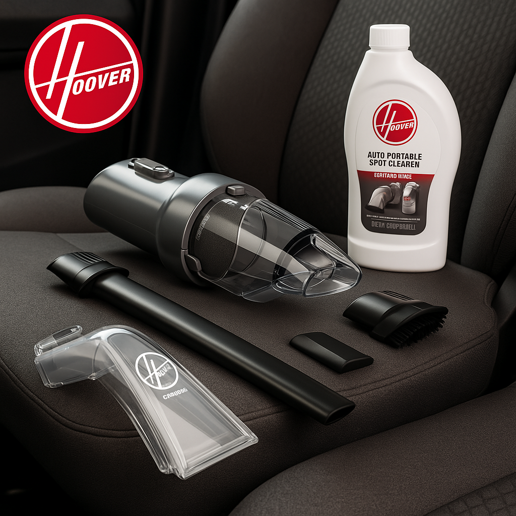 HOOVER CleanSlate Auto Kit - 5-Piece Car Cleaning Tool Kit with Carpet Cleaning Formula
