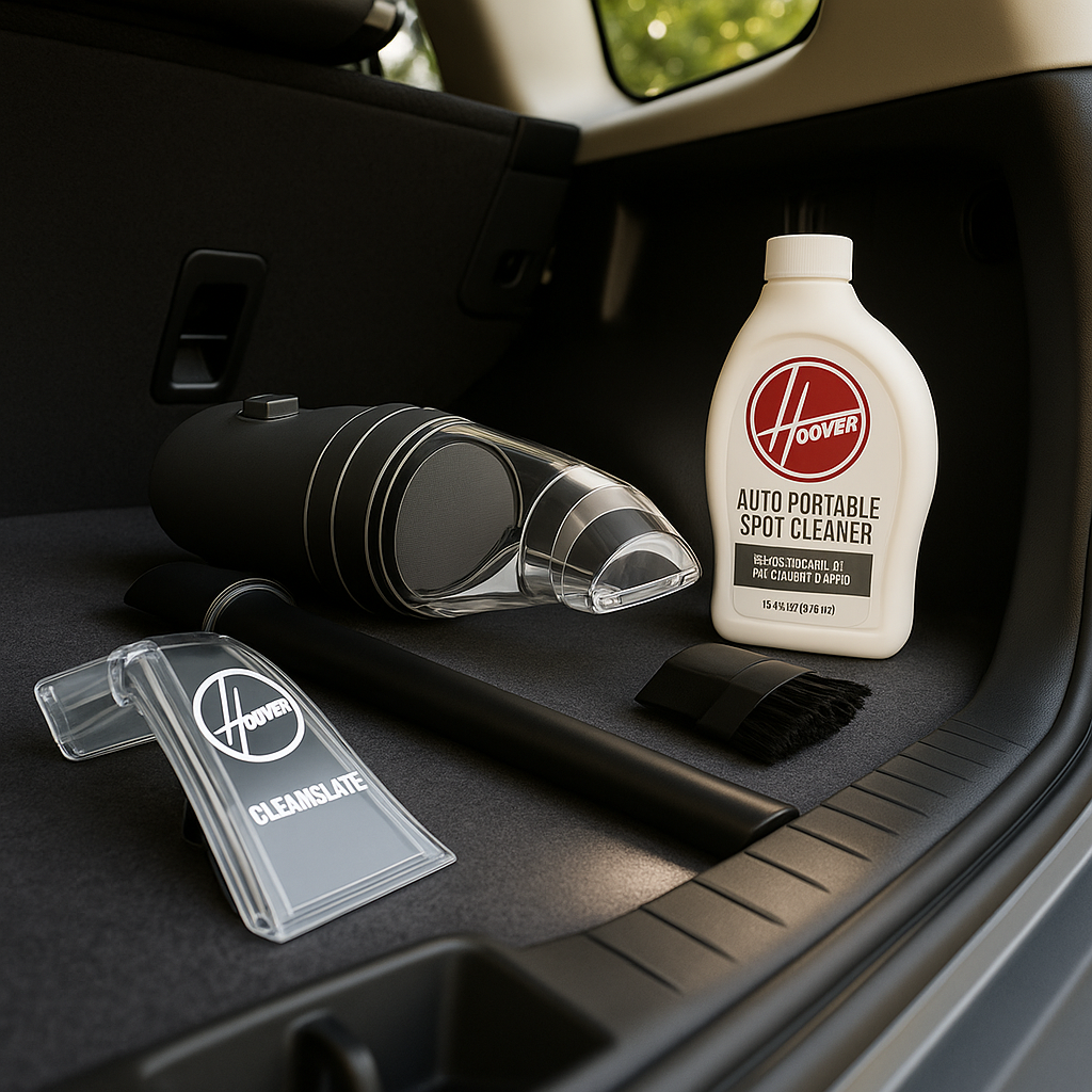HOOVER CleanSlate Auto Kit - 5-Piece Car Cleaning Tool Kit with Carpet Cleaning Formula