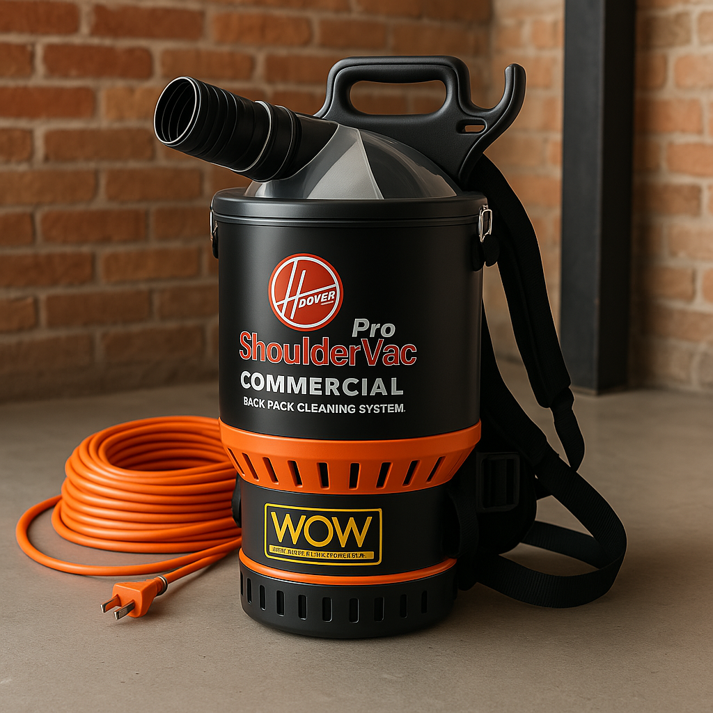 HOOVER Commercial Pro Shoulder Vac Backpack Vacuum with HEPA Filter