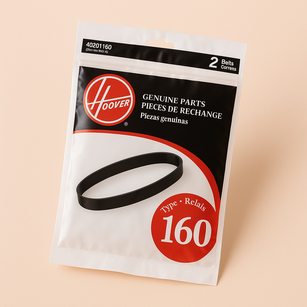 HOOVER Type 160 Agitator Belts (2-Pack) for Non-Self-Propelled Upright Vacuums