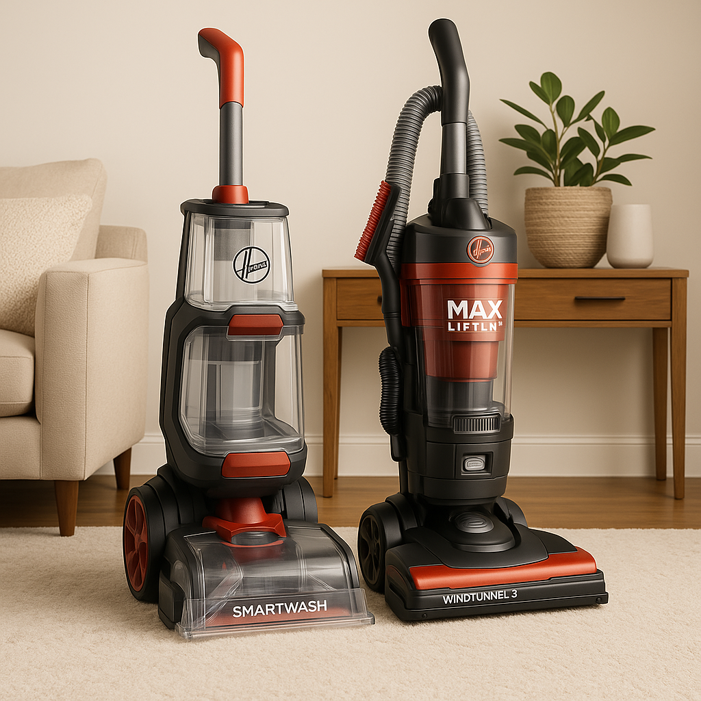 HOOVER SmartWash Advanced Automatic Carpet Cleaner & WindTunnel 3 Vacuum