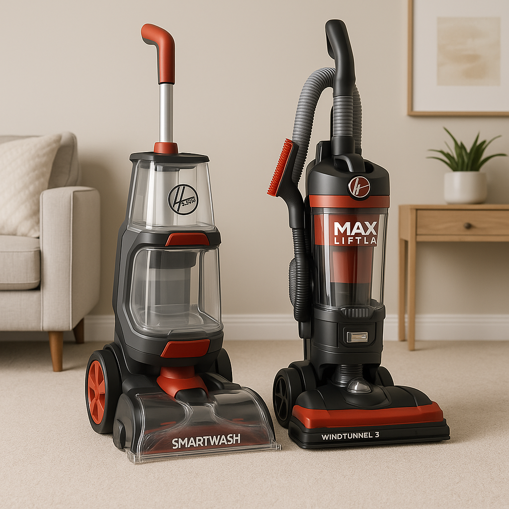 HOOVER SmartWash Advanced Automatic Carpet Cleaner & WindTunnel 3 Vacuum