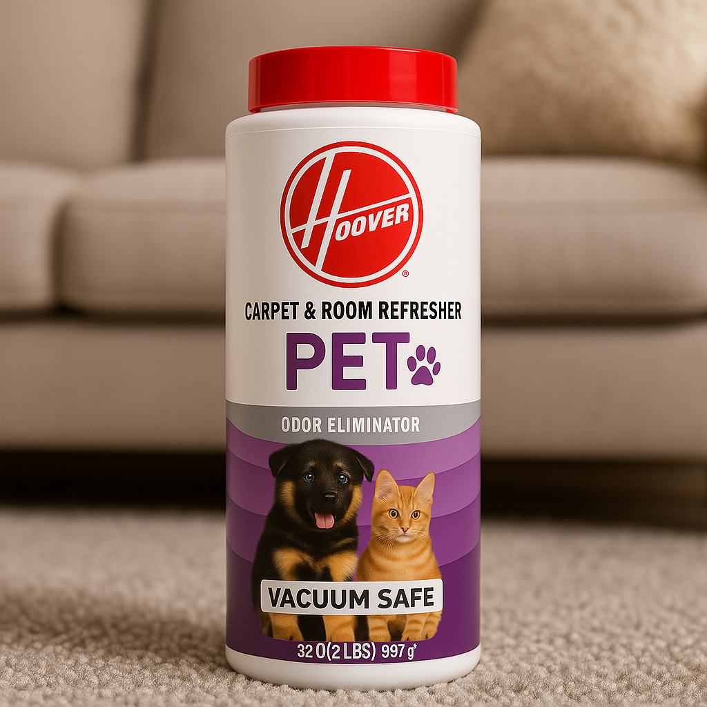 HOOVER 32oz Pet Carpet and Room Refresher Powder, Mountain Breeze Scent