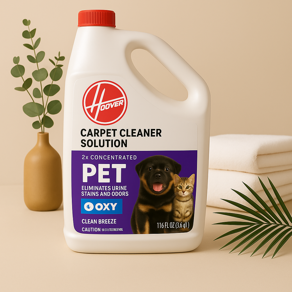 HOOVER Oxy Pet 116oz Carpet Cleaner Solution - Ocean Breeze Scent, Pet Stain & Odor Eliminator