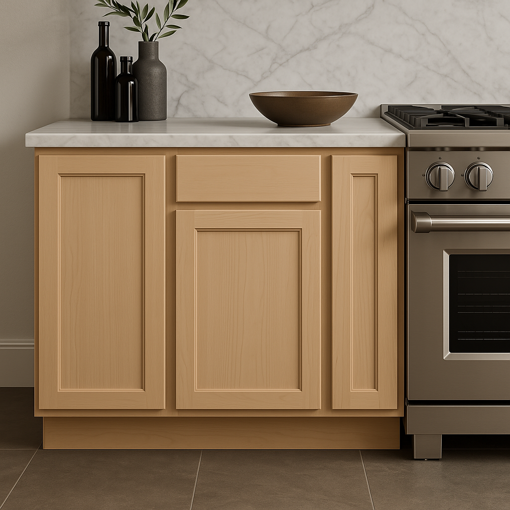 Hampton Bay Ready to Assemble Base Kitchen Cabinet, 15 in. W x 24 in. D x 34.5 in. H, Unfinished with CLICKREADY Technology