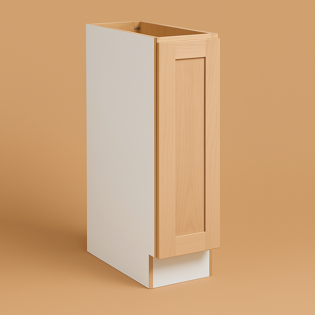 Hampton Bay 9 in. W x 24 in. D x 34.5 in. H Ready-to-Assemble Base Kitchen Cabinet with CLICKREADY Technology