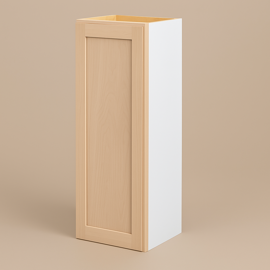 Hampton Bay 15 in. W x 12 in. D x 42 in. H Ready to Assemble Wall Kitchen Cabinet in Unfinished with CLICKREADY Technology