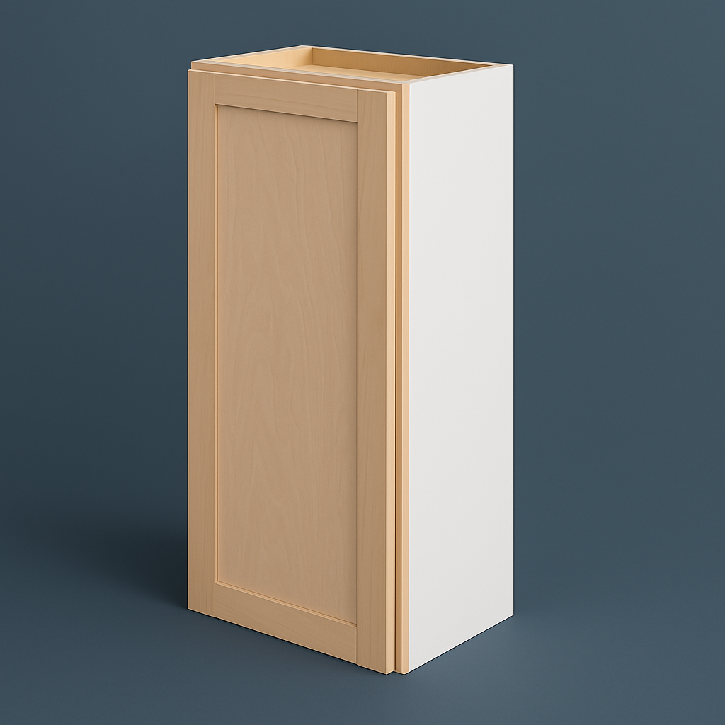 Hampton Bay 15 in. W x 12 in. D x 36 in. H Ready to Assemble Wall Kitchen Cabinet in Unfinished with CLICKREADY Technology