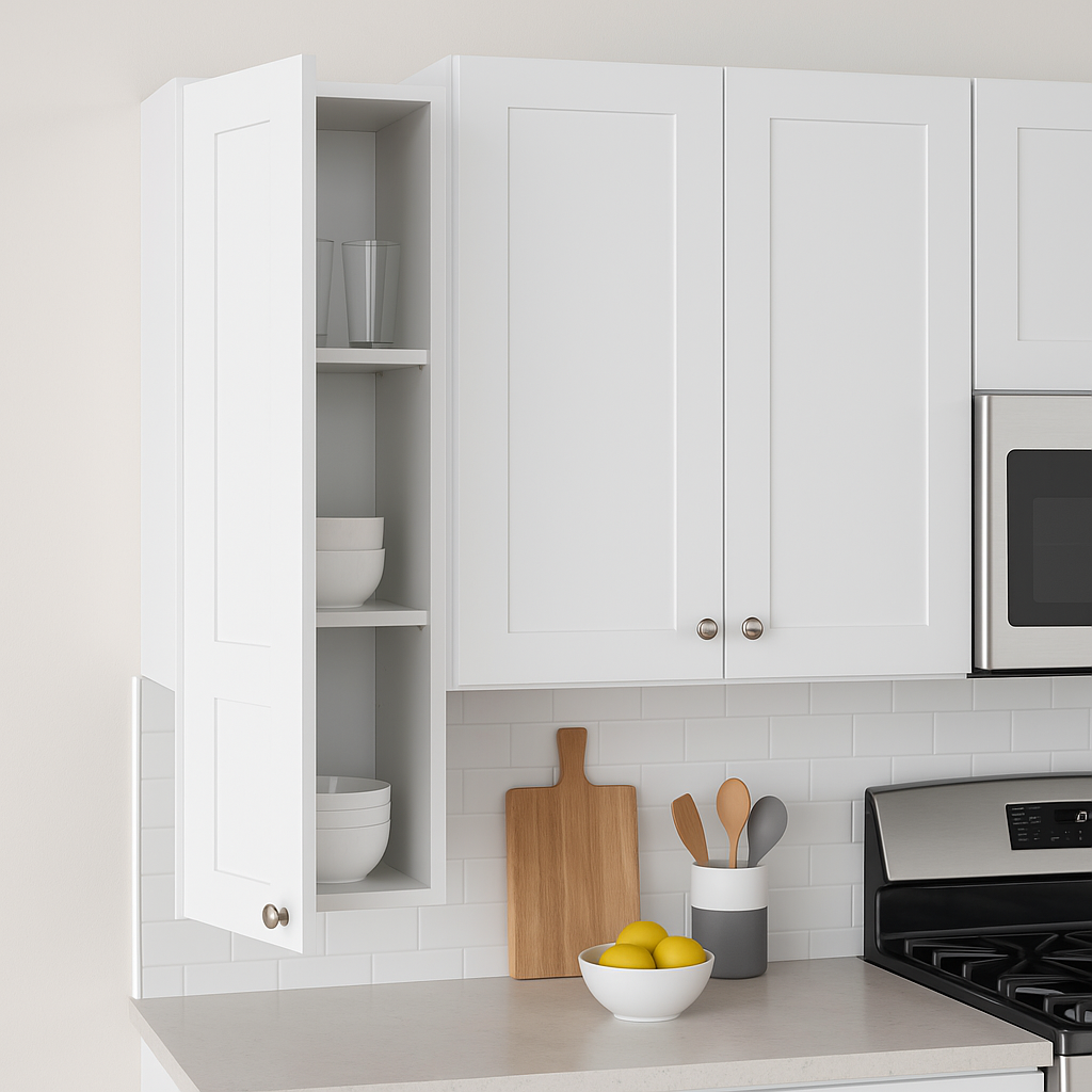 Cambridge Everest 9 in. W x 12 in. D x 30 in. H Ready-to-Assemble Shaker Wall Kitchen Cabinet in White