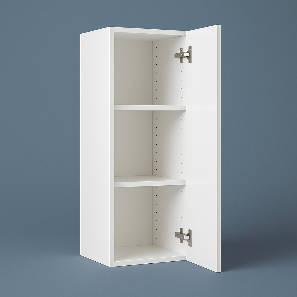 Cambridge Radiance 9 in. W x 12 in. D x 30 in. H Ready-to-Assemble Slab Wall Kitchen Cabinet in White Gloss