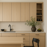 Cambridge Radiance 9 in. W x 12 in. D x 30 in. H Ready-to-Assemble Slab Wall Kitchen Cabinet in Light Oak
