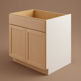 Hampton Bay Ready to Assemble Sink Base Kitchen Cabinet, Unfinished, CLICKREADY Technology