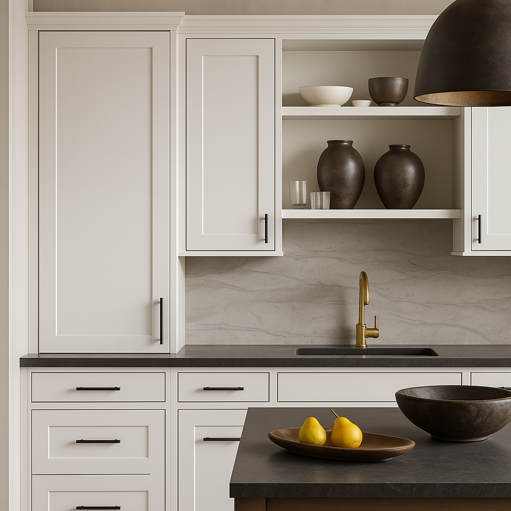 Hampton Bay Avondale Shaker Wall Kitchen Cabinet, 12 in. W x 12 in. D x 36 in. H, Alpine White