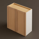 Hampton Bay 27 in. W x 12 in. D x 36 in. H Ready-to-Assemble Wall Kitchen Cabinet with CLICKREADY Technology in Unfinished Finish