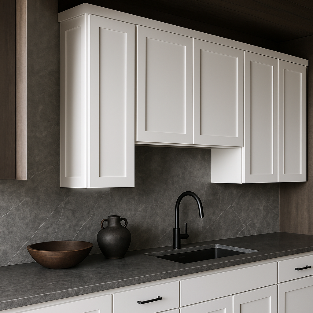 Hampton Bay Avondale Shaker Wall Kitchen Cabinet, 9 in. W x 12 in. D x 30 in. H, Alpine White